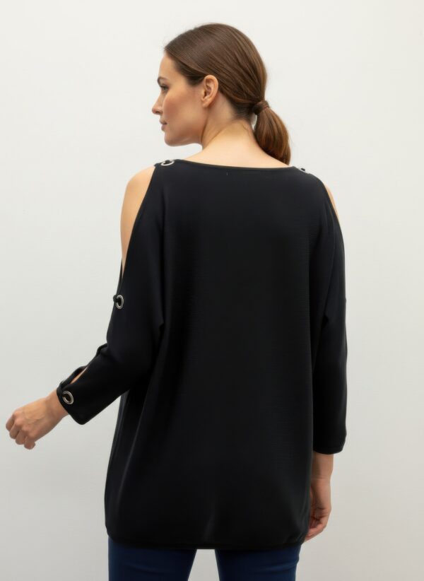 Cable & Gauge Grommet-Trim Pullover Sweater