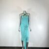 Halter Bodycon Midi Dress with Open Back