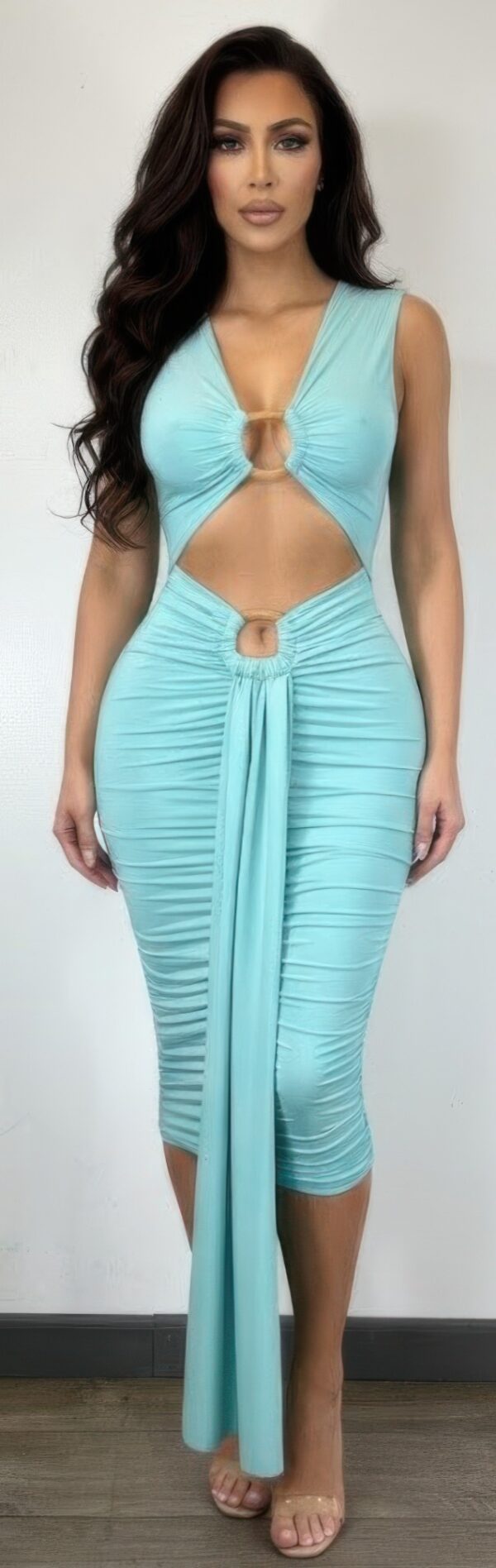 Body-con Midi Dress – Vibrant Stretch Jersey
