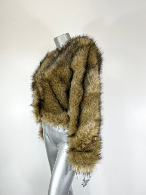 Shaggy Voluminous Long-Pile Faux Fur Jacket