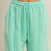 French Terry Wide-Leg Pants – Acid Wash