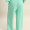 French Terry Wide-Leg Pants – Acid Wash