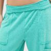 Mineral Wash Wide Leg Cargo Pants – High-Rise Cotton