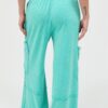 Mineral Wash Wide Leg Cargo Pants – High-Rise Cotton