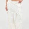 Mineral Wash Wide-Leg Cargo Pants – High Rise