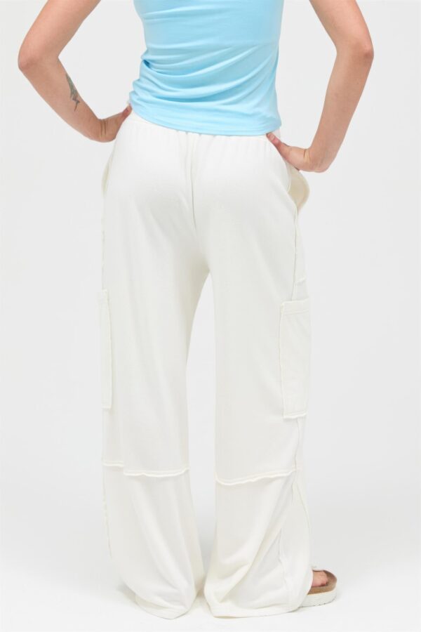 Mineral Wash Wide-Leg Cargo Pants – High Rise