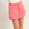 Wrap-Front A-Line Skort with Built-In Shorts