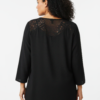 Lace Yoke Bell Sleeve Knit Tunic – Plus Size