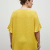 Textured Short-Sleeve Top with Double Ruffle – Plus Size