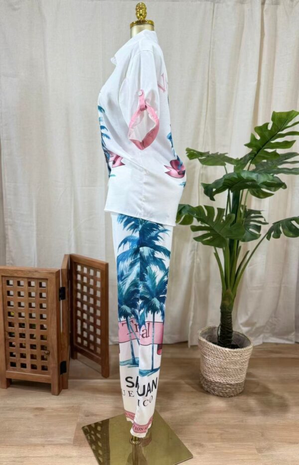 San Juan Palms Two-Piece Set – Tropical Palm Print