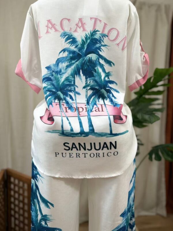 San Juan Palms Two-Piece Set – Tropical Palm Print
