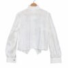 Plus-Size Textured Wrap Top with Tie Neck