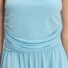 Strapless Shirred-Waist Romper – Flowy Shorts