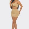 Fitted Top and High-Waist Skirt Set – Made in USA