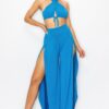 Modal Two-Piece Set – Bra Top & Side-Slit Pants