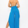 Modal Two-Piece Set – Bra Top & Side-Slit Pants
