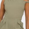 One-Shoulder Jumpsuit with Knotted Strap – Neutral