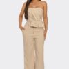 Sculpted Grace Strapless Two-Piece Set with Peplum