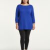 Ribbed Knit Tunic Top with Button Cuffs – Mocha