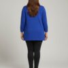 Ribbed Knit Tunic Top with Button Cuffs – Mocha