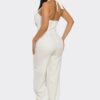 Halter Neck Jumpsuit with Back Zipper – Form-Fitting