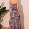 Bloom Party Strapless Floral Maxi Dress