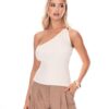 One-Shoulder Top with Asymmetrical Neckline