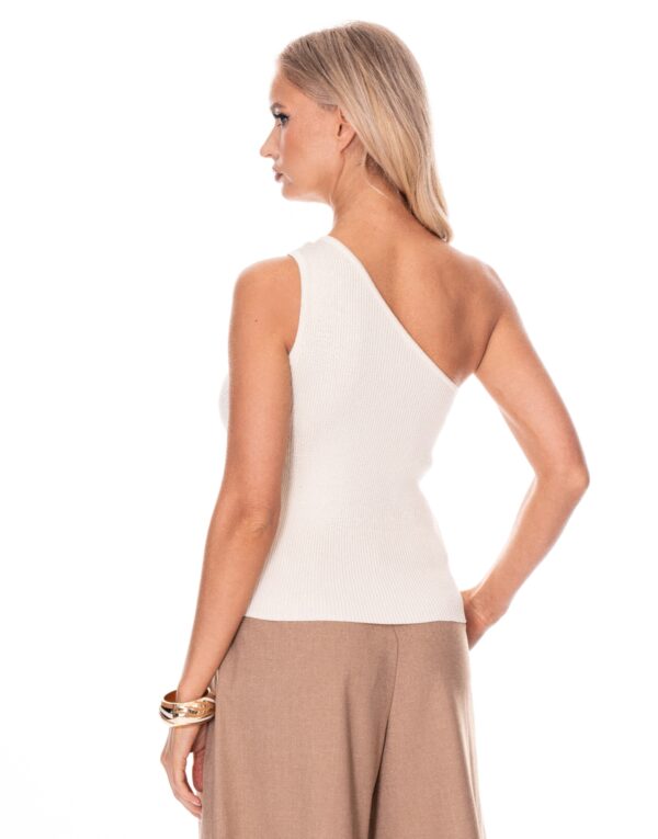 One-Shoulder Top with Asymmetrical Neckline