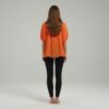 Solid Short Sleeve Blouse with Crochet Detail