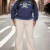 Plus Size Eastcoast Graphic Hoodie with Kangaroo Pocket