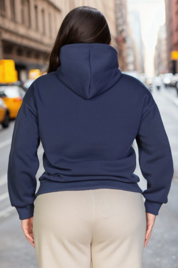 Plus Size Eastcoast Graphic Hoodie with Kangaroo Pocket
