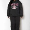 Plus Size Eastcoast Graphic Hoodie with Kangaroo Pocket