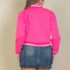 Cropped Letter-Patch Varsity Jacket with A Logo