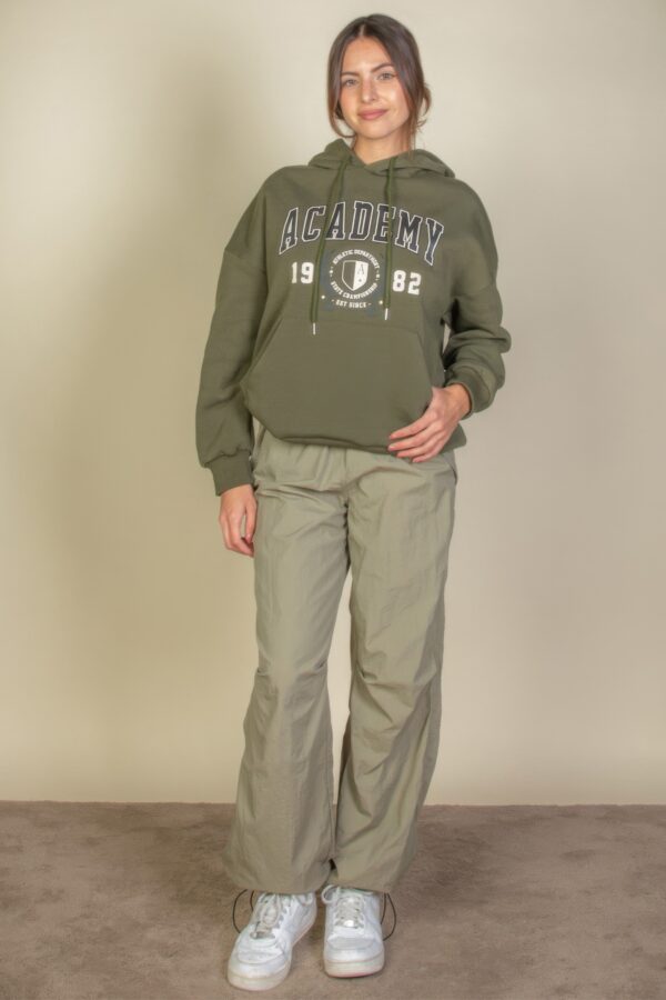 Academy Logo Graphic Hoodie with Kangaroo Pocket