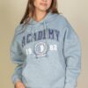 Academy Logo Graphic Hoodie with Kangaroo Pocket