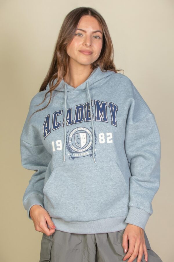 Academy Logo Graphic Hoodie with Kangaroo Pocket
