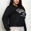 Plus Size Drop-Shoulder Sweatshirt with Maine Graphic