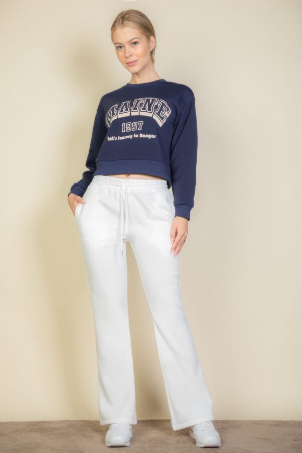 Maine Graphic Drop-Shoulder Sweatshirt – Lightweight