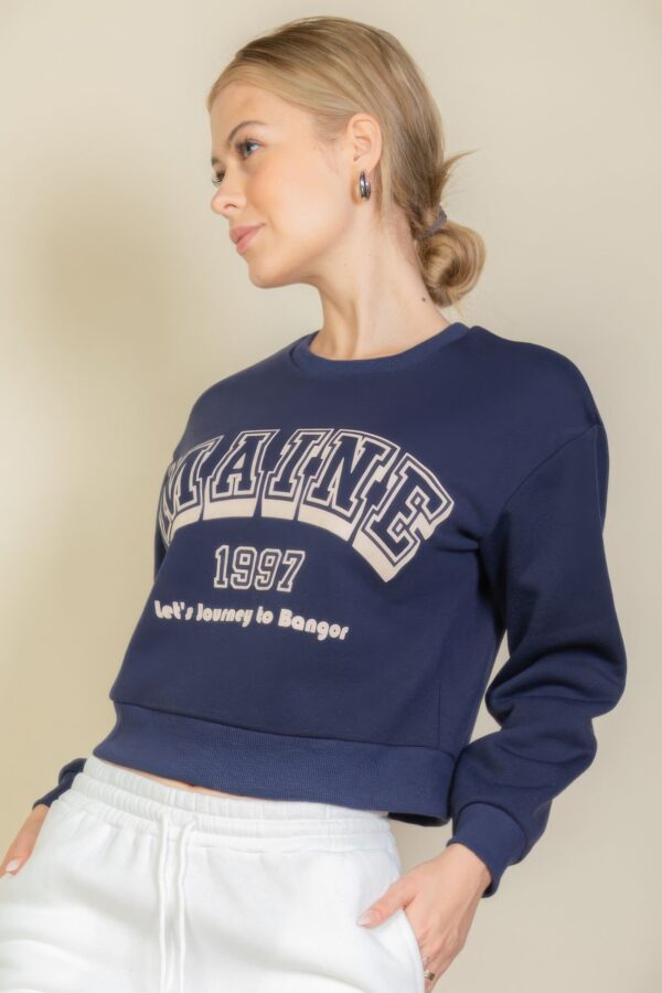 Maine Graphic Drop-Shoulder Sweatshirt – Lightweight