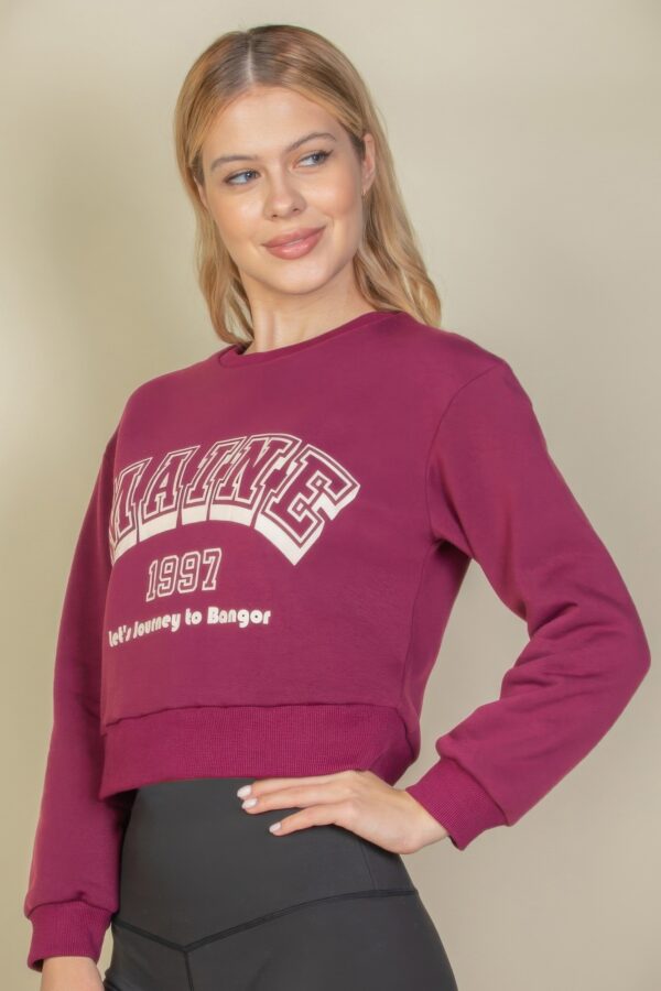 Maine Graphic Drop-Shoulder Sweatshirt – Lightweight