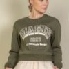 Maine Graphic Drop-Shoulder Sweatshirt – Lightweight