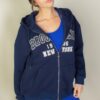 Brooklyn Graphic Drop-Shoulder Zip Hoodie