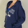 Brooklyn Graphic Drop-Shoulder Zip Hoodie