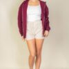 Brooklyn Graphic Drop-Shoulder Zip Hoodie