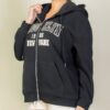 Brooklyn Graphic Drop-Shoulder Zip Hoodie
