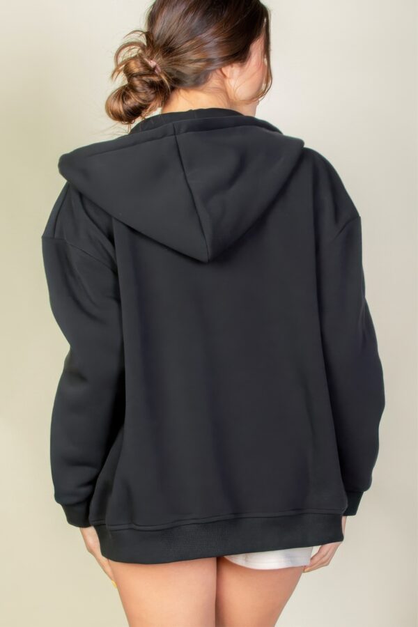 Brooklyn Graphic Drop-Shoulder Zip Hoodie
