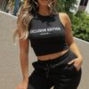 Exclusive Graphic Rib Tank – Stretch Rib Knit