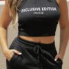 Exclusive Graphic Rib Tank – Stretch Rib Knit