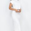 Short-Sleeve Ribbed Top & Midi Skirt Set – Stretch Rib