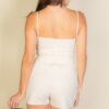 Bustier Cami & Slant-Pocket Wide Shorts Set